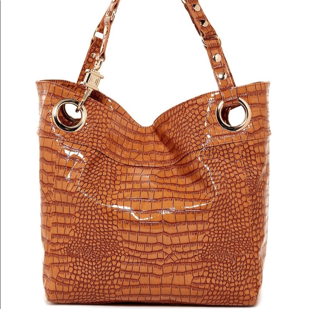 ⭐️Candy Coated Shiny Croc Embossed Tote - Picture 6 of 8